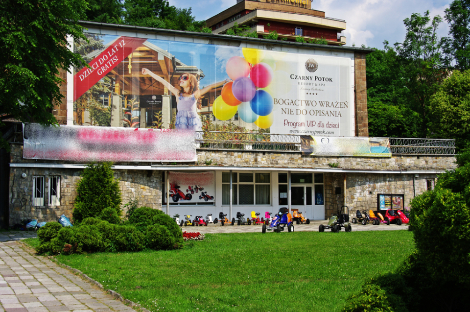 Druk wielkoformatowy siatka mesh Krynica Zdrój Nowy Sącz Muszyna